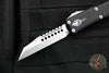 Microtech UTX-85 OTF Knife- Warhound Edge- Black Handle- Stonewash Blade 719W-10 S