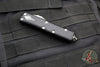 Microtech UTX-85 OTF Knife- Warhound Edge- Black Handle- Stonewash Blade 719W-10 S