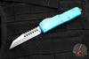 Microtech UTX-85 OTF Knife- Warhound Edge- Turquoise Handle- Stonewash Blade 719W-10 TQS