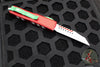 Microtech UTX-85 OTF Knife- Warhound Edge- 2023 Christmas Finished Handle- White Finished Blade 719W-1 CMAS