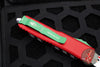 Microtech UTX-85 OTF Knife- Warhound Edge- 2023 Christmas Finished Handle- White Finished Blade 719W-1 CMAS