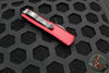 Microtech UTX-85 OTF Knife- Warhound Edge- Merlot Red Handle- Black Blade 719W-1 MRS