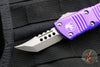 Microtech Mini Troodon OTF Knife- Hellhound Edge- Purple Handle- Apocalyptic Finished Blade 819-10 APPUS
