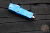 Microtech Mini Troodon OTF Knife- Hellhound Edge- Blue Handle- Stonewash Blade 819-10 BLS
