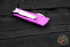 Microtech Mini Troodon OTF Knife- Hellhound Edge- Violet Handle- Stonewash Blade 819-10 VIS