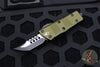 Microtech Mini Troodon OTF Knife- Hellhound Edge- OD Green Handle- Black Blade 819-1 ODS