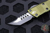 Microtech Mini Troodon OTF Knife- Hellhound Edge- OD Green Handle- Black Blade 819-1 ODS