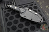Microtech Socom Alpha- Mini- Warcom Edge- Stonewash Full Serrated Edge Blade 93M-12