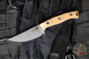 Microtech Akris Fixed Blade- Dark Earth G-10 Handle- Stonewash Plain Edge Blade- Dark Earth Kydex Sheath 95-10DE-6