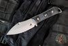 Microtech Borka Always Survive Fixed Blade- Single Edge- Black Handle- Stonewash Fixed Blade 96-10 BK