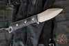Microtech Borka Always Survive Fixed Blade- Single Edge- Black Handle- Stonewash Fixed Blade 96-10 BK