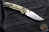 Benchmade Taggedout- Mini- OD Green G-10 Handle- Orange Backstrap And Thumbstud- Satin Finished Blade 15534