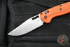 Benchmade Taggedout Axis Lock Folder- Orange Grivory Handle- Satin Finished Blade 15535