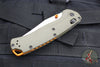 Benchmade Taggedout- OD Green G-10 Handle- Orange Backstrap And Thumbstud- Satin Finished Blade 15536