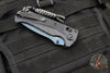 Benchmade 18060BT-01 Adira Axis Lock Folding Knife- Tempest Gray Polymer Handle- Magnacut Cerakoted Titanium Blue Finished Blade 18060BT-01