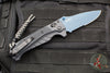 Benchmade 18060SBT-01 Adira Axis Lock Folding Knife- Tempest Gray Polymer Handle- Magnacut Cerakoted Titanium Blue Finished Serrated Blade 18060SBT-01