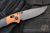 Benchmade Crooked River- Black Micarta Scale- Burnt Copper Finished Aluminum Bolster- Black Stonewash Blade 15080BK-04