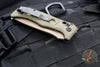 Benchmade Mini Adamas- OTS Auto- Axis Lock- OD Green G-10 with Tan Blade  2730FE-2
