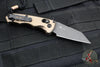 Benchmade Full Immunity OTS Auto- Wharncliffe Edge- FDE Aluminum Handle- Black Plain Edge Blade- 2900BK-1