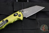 Benchmade Full Immunity Manual Folder- Green Aluminum Handle- Black Wharncliffe Edge- 290BK-2
