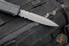 Benchmade Claymore OTF Auto Knife- Double Edge- Black Body- Gray Part Serrated Edge Blade 3370SGY