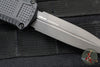 Benchmade Claymore OTF Auto Knife- Mini- Double Edge- Black Grivory Body- Smoke Gray PVD Finished Plain Edge Blade 3375GY
