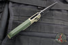 Benchmade Redoubt- Tanto Edge- Ranger Green Grivory Handle- Black Plain Edge Blade 431BK-1