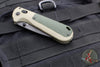 Benchmade Redoubt- Tanto Edge- Ranger Green Grivory Handle- Black Plain Edge Blade 431BK-1