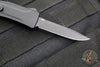 Benchmade OM OTF Knife- Single Edge- Black Handle- Black Plain Edge Blade 4850BK
