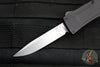 Benchmade OM OTF Knife- Single Edge- Black Handle- Stonewash Plain Edge Blade 4850