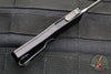 Benchmade OM OTF Knife- Single Edge- Black Handle- Stonewash Plain Edge Blade 4850