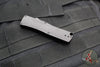 Benchmade OM OTF Knife- Single Edge- Black Handle- Stonewash Plain Edge Blade 4850