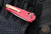 Benchmade Lowden- Axis Lock Flipper- Phoenix Red Aluminum Handle- Gray M390 Blade 491GY-01