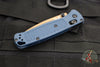 Benchmade Bugout- Drop Point- Crater Blue Handle- Flat Dark Earth Blade 535FE-05