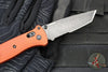 Benchmade Bailout- Tanto Edge- Burnt Orange Aluminum Handle- DLC Battleworn Part Serrated Edge 537SBK-07