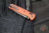 Benchmade Bailout- Tanto Edge- Burnt Orange Aluminum Handle- DLC Battleworn Part Serrated Edge 537SBK-07