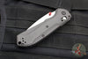 Benchmade Freek- Carbon Fiber Handle- Satin Plain edge Blade- Red Backspacer 560-03
