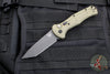 Benchmade Claymore OTS Auto Knife- Tanto Edge- OD Green Body- Grey Plain Edge Blade 9071BK-1