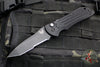 Benchmade Auto Stryker- Tanto Edge- Black Handle- Black Part Serrated Blade 9101SBK