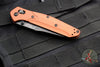 Benchmade Osbourne- Folder- Reverse Tanto- Burnt Copper Finished Aluminum Handle- Black Stonewash Finished Magnacut Blade- 940BK-03