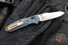 Benchmade Mini Osbourne- Reverse Tanto- Blue Denim Micarta Handle- Stonewash M390 Blade 945-04