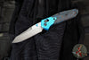 Benchmade Gold Class- Mini Osbourne- Reverse Tanto- Artic Storm Fat Carbon Fiber Scale- Damasteel Blade SN2838