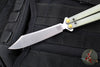 Benchmade Necron Butterfly Balisong- Jade G-10 Handles- Stonewash Scimitar Edge 99