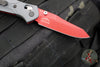 Benchmade Mini Osbourne- Reverse Tanto- Gray G-10 Handle Scale With Red Liner- Red S90V Blade 945RD-2401