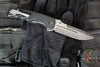 Blackside Customs Terzuola Collaboration- ATCF-E- Prototype- Button Lock Flipper Knife- Black Textured G-10 Handle- Magnacut Acid Washed Blade BSC-TZ-PROTO
