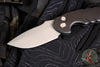 Blackside Customs Bad Idea- OTS Auto Knife- Black Textured Handle- Magnacut Gray Matter Finished Blade BSC-BA-BLKA-GM