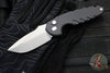 Blackside Customs Bad Idea- OTS Auto Knife- Black Textured Handle- Magnacut Matte Stonewash Blade BSC-BA-BLKA-SW