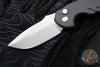 Blackside Customs Bad Idea- OTS Auto Knife- Black Textured Handle- Magnacut Matte Stonewash Blade BSC-BA-BLKA-SW