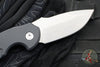 Blackside Customs Bad Idea- OTS Auto Knife- Black Textured Handle- Magnacut Matte Stonewash Blade BSC-BA-BLKA-SW
