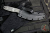 Blackside Customs Cat 5 Fixed Blade- Persian- MOC Blade Finish- Titanium Scales BSC-PER-MOC-TI